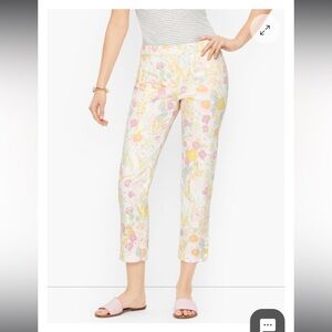 Talbots Perfect Crop Petite Floral Pants